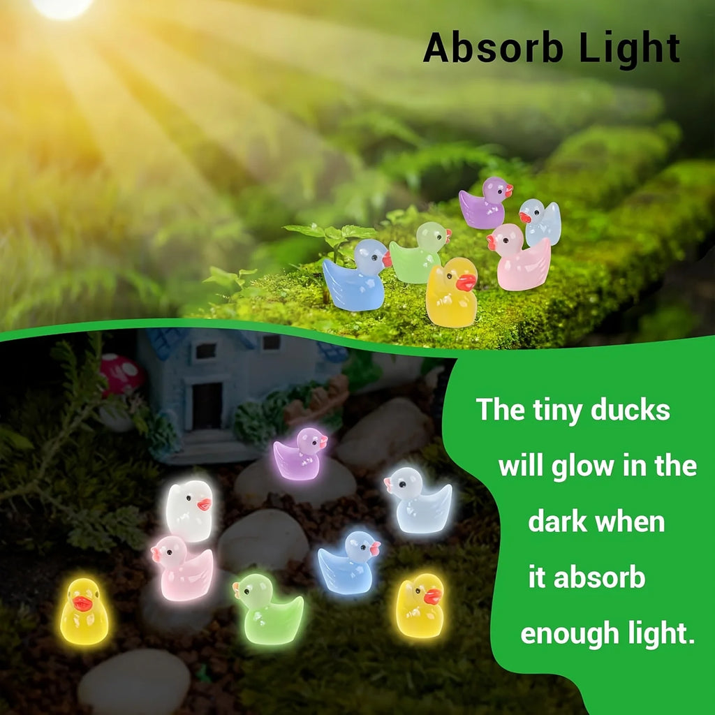 Glow-in-the-Dark Mini Ducks – 30, 60 or 100 Pieces