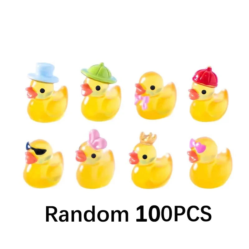 Glow-in-the-Dark Mini Ducks – 30, 60 or 100 Pieces